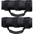 thumbnail image 1 of 2 Pack Grab Handle Set Compatible with Jeep Wrangler TJ YJ JK, Easy-to-Fit 3 Straps Design for 1955-2023 Models (Black), 1 of 5