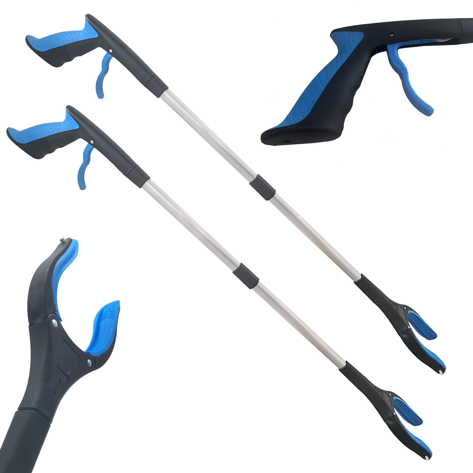 2Pack Grabber Tool, 32" Long Reacher Grabber Pickup Tool, Trash Picker