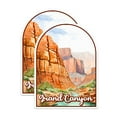 (2 Pack) Grand Canyon National Park Bumper Sticker US National Park