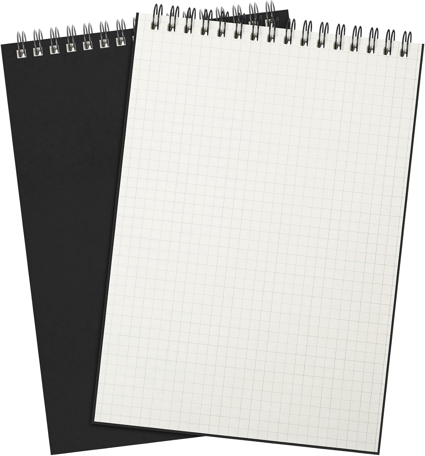 2 Pack Graph Paper Spiral Notepad A5 Top Wirebound Notepad Grid ...
