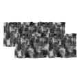 2 Pack Gray White Ink Splatters Valance for Window Abstract Minimalist ...