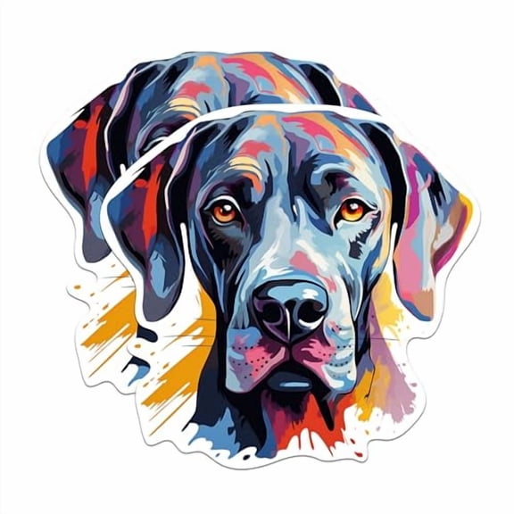 (2 Pack) Great Dane Dog Breed Magnets - 5 Inches On Longest Side - Choose from Over 100 Dog Breeds - for Cars, Refrigerators, Toolboxes - Made in USA - MAG1866