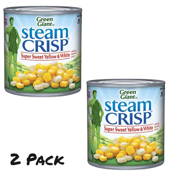 ( 2 Pack ) Green Giant Steam Crisp Super Sweet Yellow & White Corn - 11 OZ