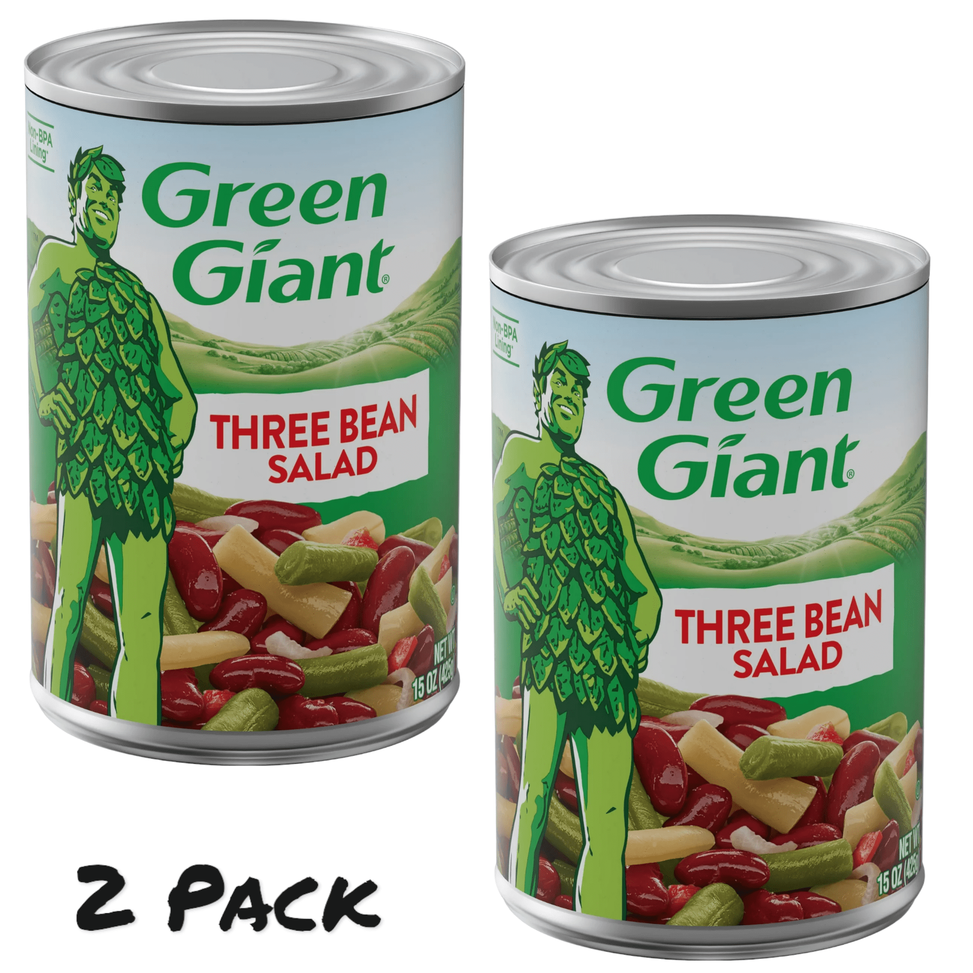 ( 2 Pack ) Green Giant Three Bean Salad, 15 Ounce Can