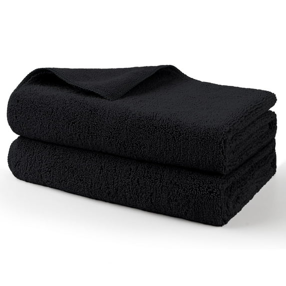 2-Pack Grey Large Professional Microfiber Car Drying Towels, 31"×24", Lint & Scratch Free, Super Absorbent for Cars, SUVs, RVs, Trucks and Boats