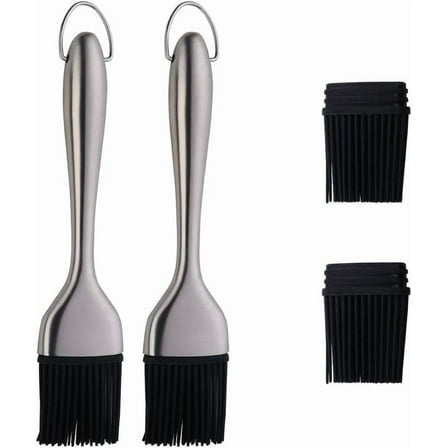 2 Pack Stainless Steel Heatproof Basting Brush (2 Count)