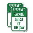 thumbnail image 1 of (2 Pack) Guest of the Day | 18" X 24" Heavy-Gauge Aluminum Sign | Rust Free Aluminum, Weather Resistant, Waterproof, Fade Resistant, 2 Pre-drilled Holes, 1 of 4