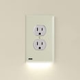 thumbnail image 1 of 2 Pack -  GuideLight 2 for Outlets [New Version - LED Light Bar] - Night Light - Electrical Outlet Wall Plate With LED Night Lights - Automatic On/Off Sensor - (Duplex, Light Almond), 1 of 5