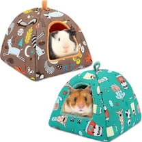 2 Pack Guinea Pig Bed, Guinea Pig Hideout Washable Small Animal House Cage Accessories for Dwarf Rabbits Chinchillas Hamsters Hedgehogs Ferrets Bearded Dragons and Rats