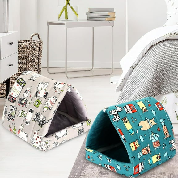2 Pack Guinea Pig Hideout,Guinea Pig Bed Washable Small Animal House Cage Accessories for Mouse Chinchillas Hamsters Hedgehogs Ferrets Bearded Dragons and Rats