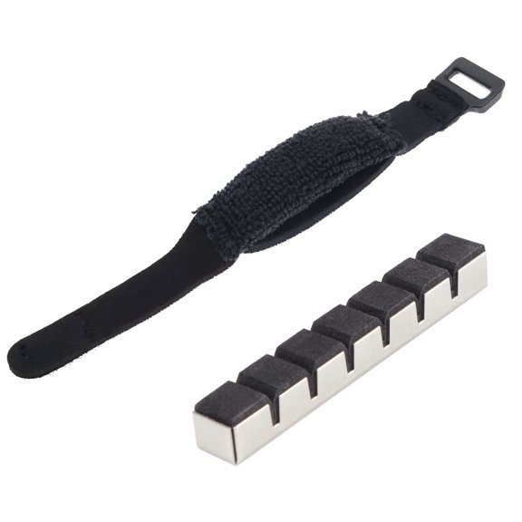 2 Pack Guitar Mute Dampener Bridge-Side String Silencer Neoprene Sponge Noise Reducer for 4-6 String Guitars Bass