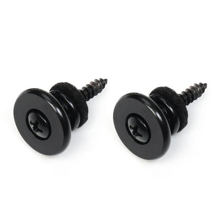 2 Pack Guitar Strap Lock Buttons Nonlip Guitar Handling Part Metal Texture Suitable for Various Guitars and Bass Strap