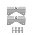 thumbnail image 1 of 2 Pack Gutter Downspout Extension Hinge Flip Up Downspout Hinge Stainless Steel for Rectangle Square Downspouts Easy DIY Installation, 1 of 1
