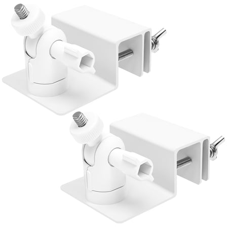 2 Pack Gutter Mount Compatible with 2C/2C Pro 2/2 Pro 3C/S300 3/S330 S220/C210 360 Rotation Security Bracket with 1/4" Screw Thread (Camera Not Included)
