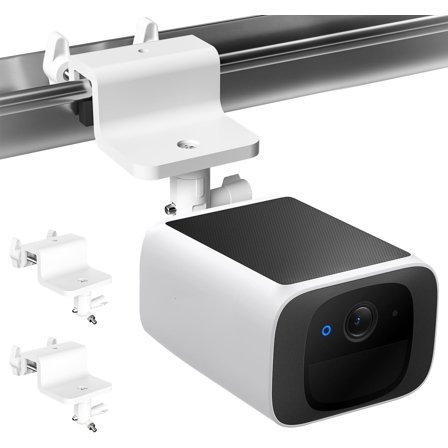 2 Pack Gutter Mount Compatible with eufyCam 2C/2C Pro, 2/2 Pro, 3C/S300, 3/S330,SoloCam S220/C210, 360Rotation Security Bracket with 1/4 Screw Thread(Camera Not Included)