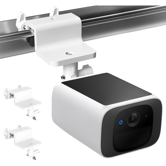 2 Pack Gutter Mount Compatible with eufyCam 2C/2C Pro, 2/2 Pro, 3C/S300, 3/S330,SoloCam S220/C210, 360Rotation Security Bracket with 1/4 Screw Thread(Camera Not Included)