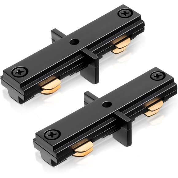 2 Pack H Track Dead End I Connector Compatible with WAC Lighting H Track Systems, 3 Wire Lighting Accessories, LED Lights Connector(Black)