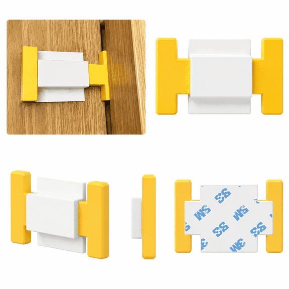 2 Pack H Type Door Lock Blocker, Door Latch Stopper for Strike Plate, Automatic Latching Prevention Device, Portable Door Safety Accessory for Home, Office, Classroom