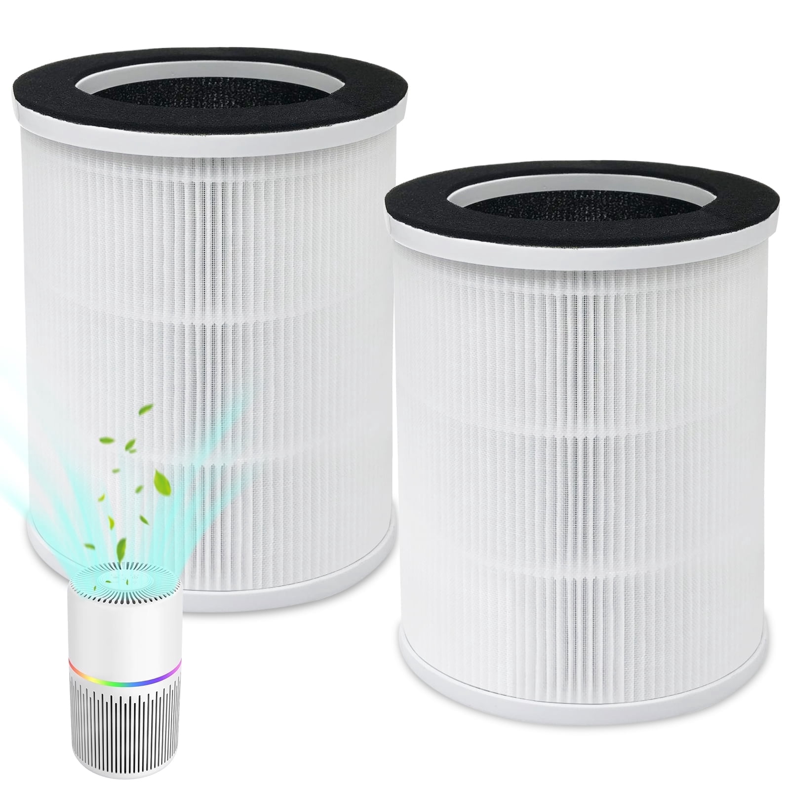 2 Pack H13 HEPA Replacement Filters Compatible with Airfire AP206 Air Purifier, Pet Fur and Odor Removal, Ideal for Homes with Pets and Kids