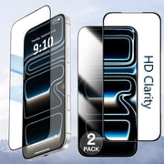 2 Pack HD Clarity Screen Protector for iPhone 16 Pro Max [6.9 inch], Camera Lens Protector Tempered Glass Film [9H Hardness], Dynamic Island Compatible