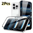 thumbnail image 1 of 2 Pack HD Clarity Screen Protector for iPhone 17 Pro Max [6.9 inch], Camera Lens Protector Tempered Glass Film [9H Hardness], Dynamic Island Compatible, 1 of 13