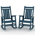 thumbnail image 1 of 2-Pack HDPE Rocking Chairs for Outdoor, Patio & Garden, All-Weather Modern Porch Rockers Set of 2, Low-Maintenance & Fade-Resistant Comfort Seating, & Stackable, 1 of 8