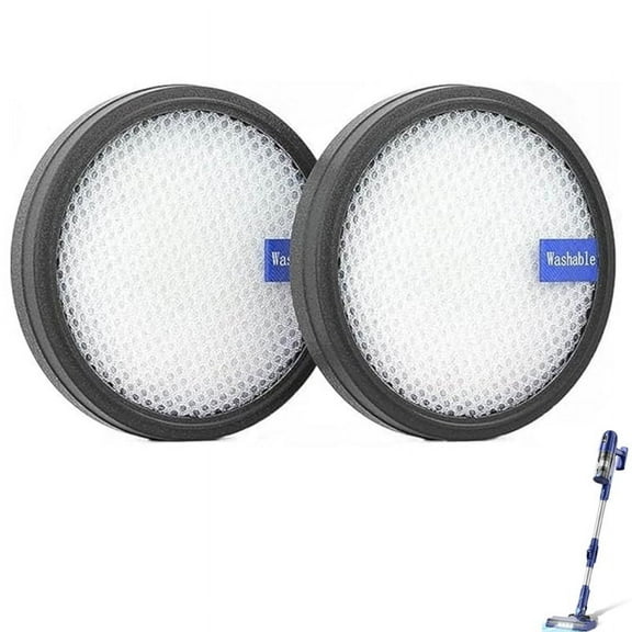 2 Pack HEPA Filter for PrettyCare P1 W200 Cordless Vacuum Cleaner Washable Filters Replacement Spare Parts