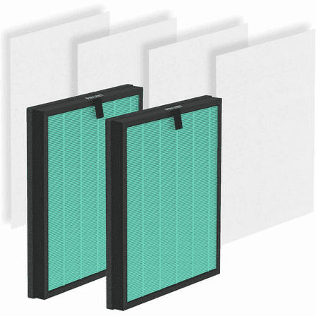 2 Pack HY4866 True HEPA Pet Allergic Replacement Filters for MORENTO and WESTHEY HY4866 Air Purifier, YIOU M1 Air Cleaner Purifier for HY4866 Filter (2 4) Enhanced