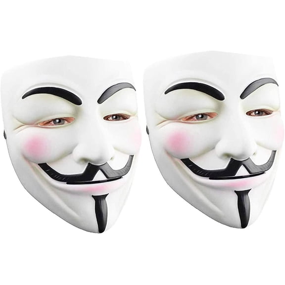 2 Pack Hacker Style Costume Masks for Adults and Teens