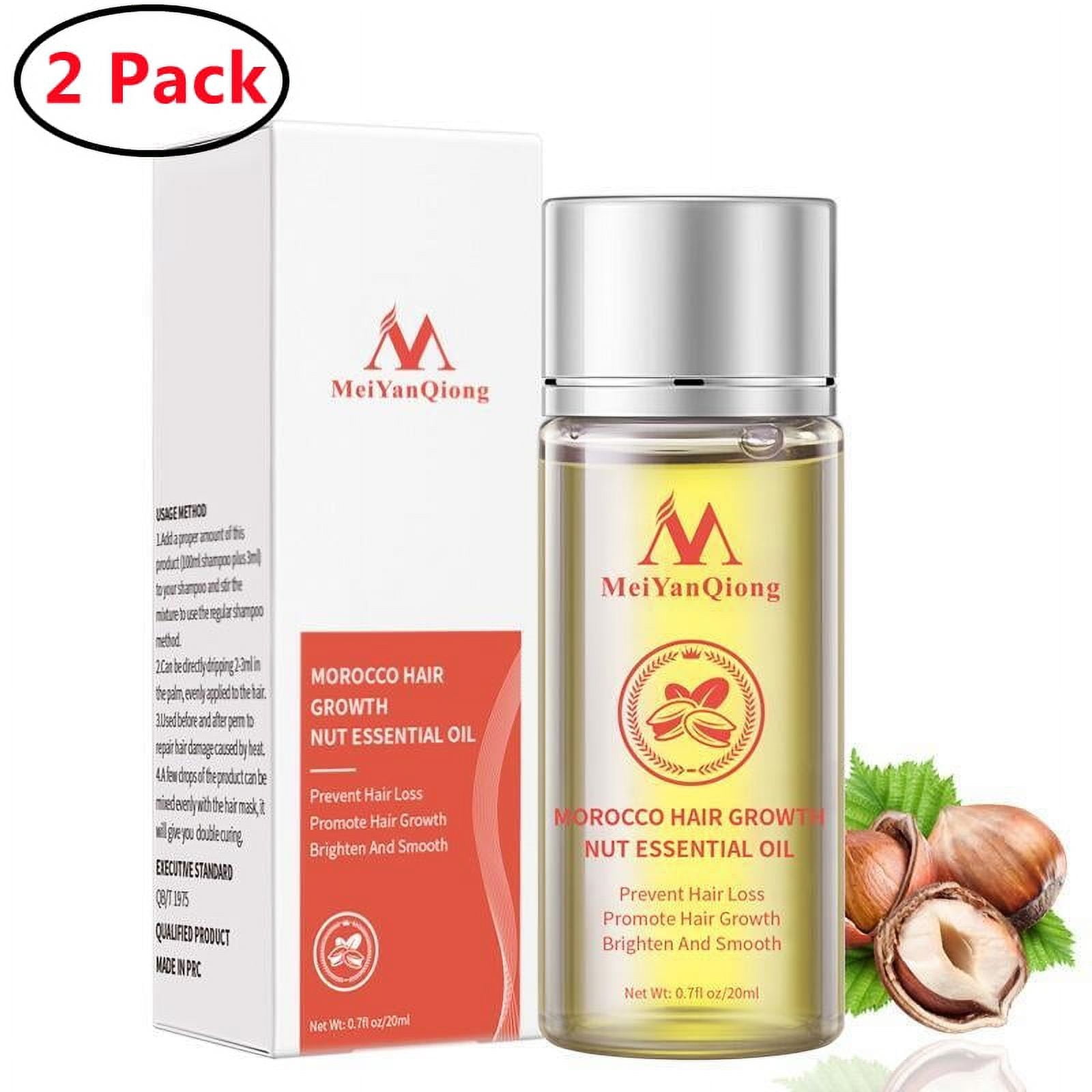 2 Pack Hair Oil Growth Treatment for Dry Damaged Hair and Scalp with Jojoba, Olive, Sweet