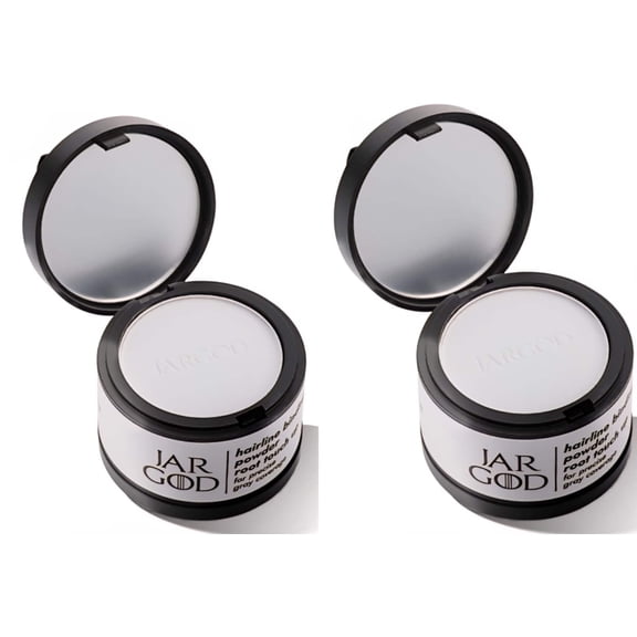 2 Pack Hairline Powder Root Touch-Up Temporary Concealing Powder White
