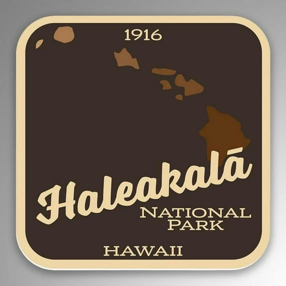 2-Pack Haleakala National Park Decal Sticker | 4-Inches By 4-Inches | Vinyl Sticker | UV Protective Laminate | PD999