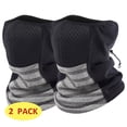 thumbnail image 1 of 2 Pack Half Face Mask Ski Mask Windproof Thermal for Men Women Light Gray, 1 of 6