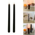 2 Pack Halloween Black Outside and Red Inside Bleeding Candle Party