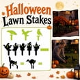 thumbnail image 1 of 2 Pack Halloween Decor Set, 4 Inch Black Spooky Ghost Glow in The Dark Yard Stake, Outdoor Halloween Decorations Yard for Lawn Porch and Haunted House Display, 1 of 8
