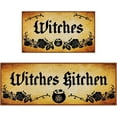 thumbnail image 1 of 2 Pack Halloween Kitchen Mats Witches Rugs Gothic Kitchen Decor Farmhouse Halloween Doormat Outdoor Vintage Non-Slip Floor Mats Retro Halloween Rugs Decor for Home Kitchen Party (Vintage), 1 of 6