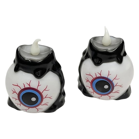 2 Pack Halloween Powered Eye Lights Plastic Design Plastic Texture for Outdoor and Indoor Window Displays Event