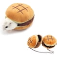thumbnail image 1 of 2 Pack Hamster Bed House, Cute Rat Hammock, Winter Warm Fleece Small Animals Cage Nest for Bird/Mouse/Small Guinea Pig Pet Sleeping Accessories, 1 of 5