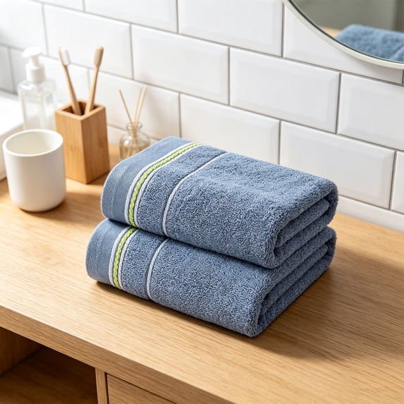 2 Pack Hand Towels for Bathroom, 100% Cotton Decorative Soft Hand Towel Set for Face Spa Bath Gym Kitchen, Lightweight & Absorbent Quick Dry, 13x28.7 Inch