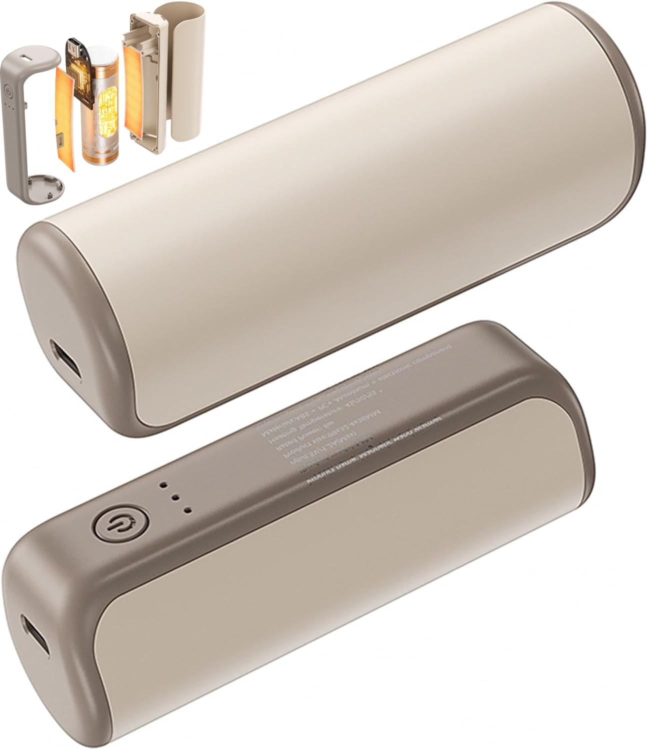 2 Pack Hand Warmers Rechargeable, High Temperature Adjustable Setting Attachment, Portable Electric Hand Reusable, Fast Heat for Cold Weather,Heating Hands for Outdoor