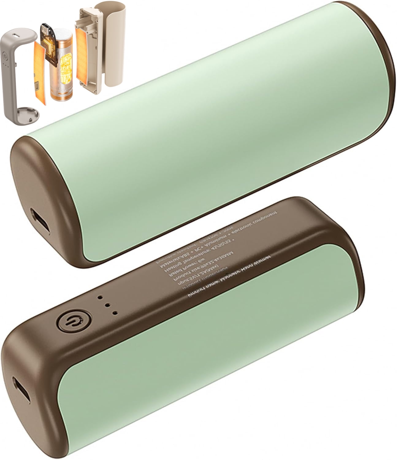 2 Pack Hand Warmers Rechargeable, High Temperature Adjustable Setting Attachment, Portable Electric Hand Reusable, Fast Heat for Cold Weather,Heating Hands for Outdoor
