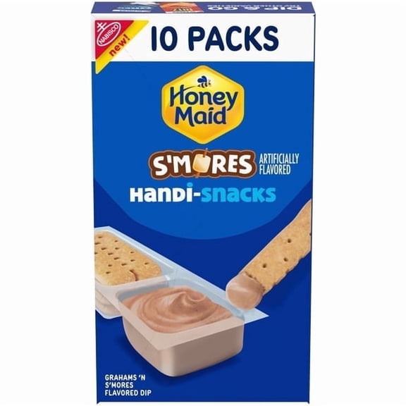 2 Pack Handi-Snacks Honey Maid Graham Cracker Sticks 'N S'mores-Flavored Dip Snack Packs, 10 Snack Packs