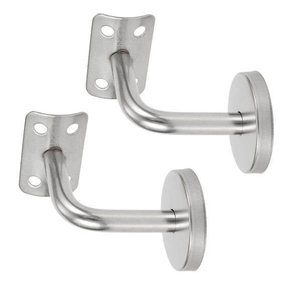 2 Pack Handrail Brackets For Secure Installation On Walls And Staircases