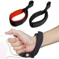 thumbnail image 1 of 2 Pack Hands Free Adjustable Wrist Strap. Dog Leash Wrist Safety Strap. Velcro Design. Soft Comfortable Diving Fabric Wrist Strap Dog Leash for Stroller. Wheelchair ( Black & Orange ), 1 of 5