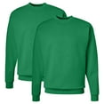 thumbnail image 1 of 2 Pack Hanes EcoSmart Fleece Sweatshirt Kelly Green Pullover, 1 of 1