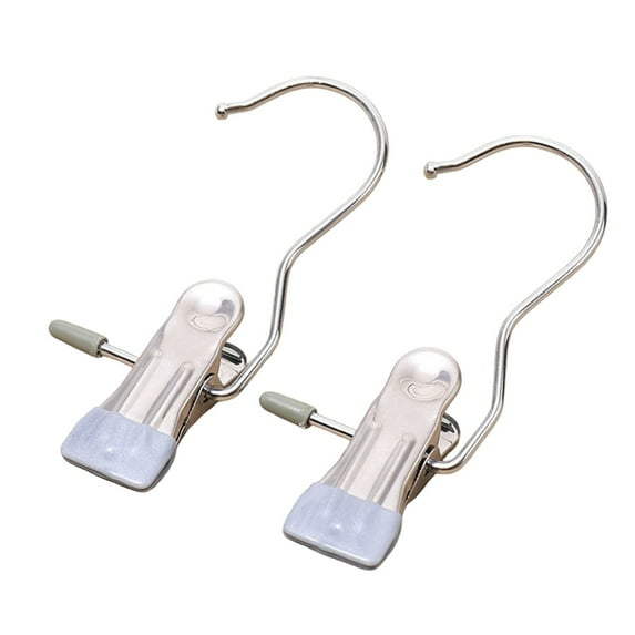 2 Pack Hanger Clips, Multi Function Clip Hooks, Laundry Hanging Hooks Clips, Clothes Clips, Closet Hangers, Boot Clips, Sock Clips, Hat Clips, Glove Clips, Trouser Clips, Towel Pins