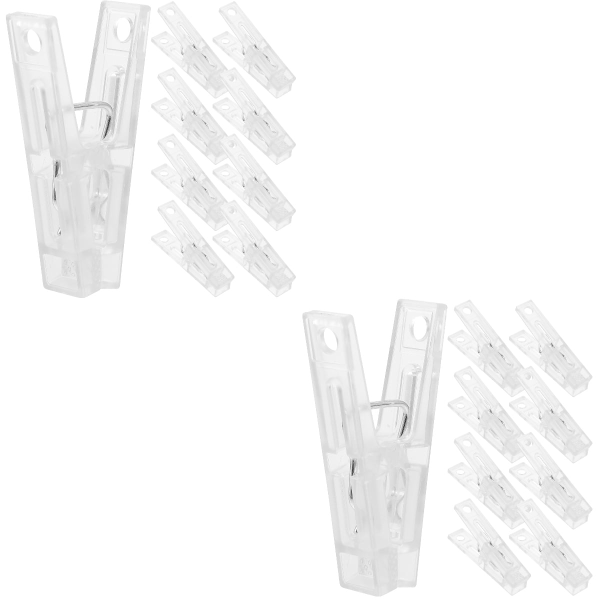 20 Pack Invisible Plate Hangers - Self-Adhesive Picture Hanging Kit For Walls, No Tools Needed