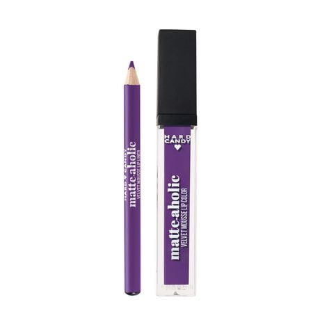 2 Pack Hard Candy Matte-aholic Velvet Mouse Lip Color Kit - #1532 Candy Shop