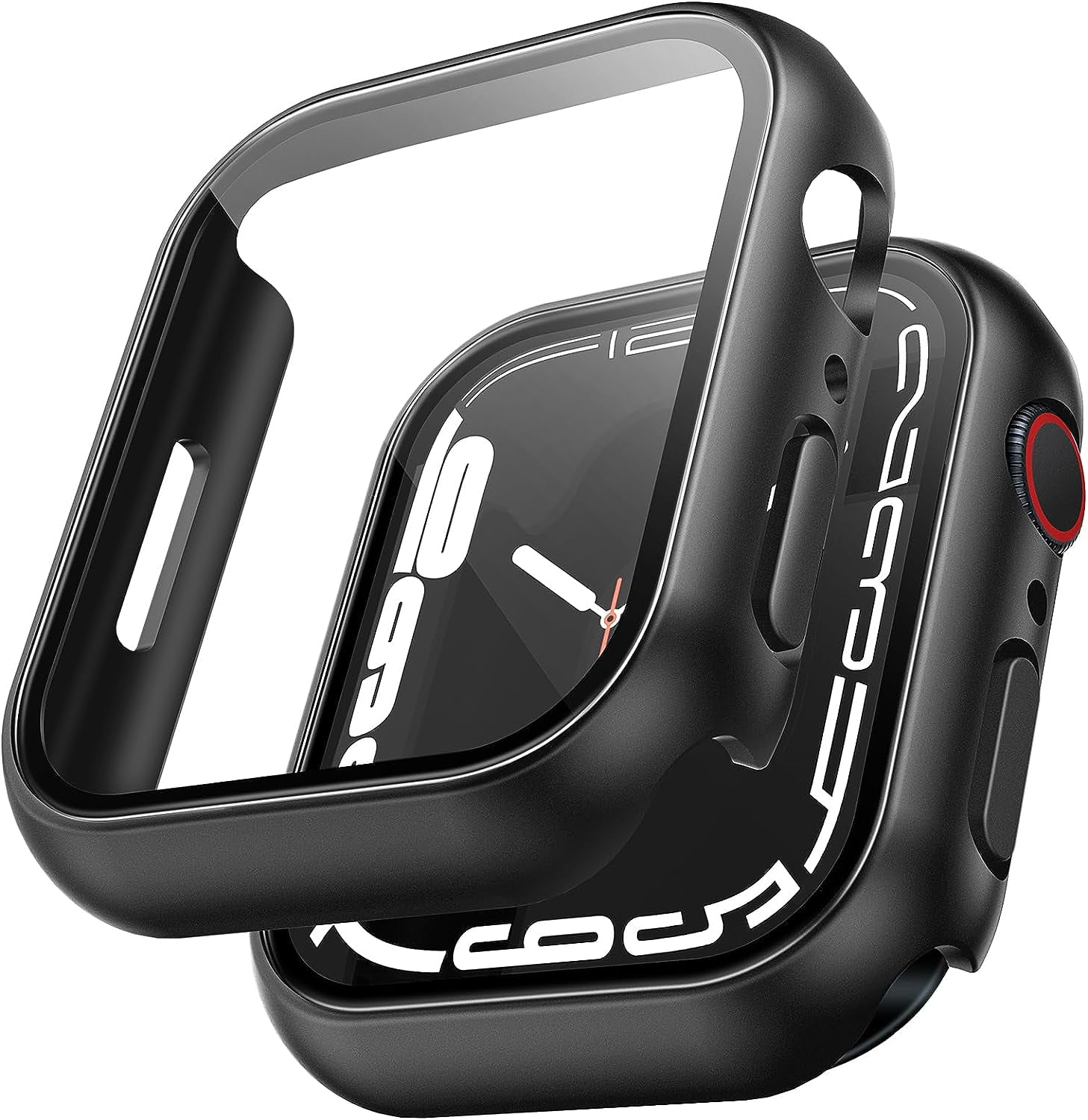 2 Pack Hard Case Designed for Apple Watch Series 9 (2023) Series 8/7