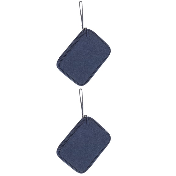 CIMAXIC Navy Cable Organizer Bag for Storage - Cord and Electronic Accessories Pouch